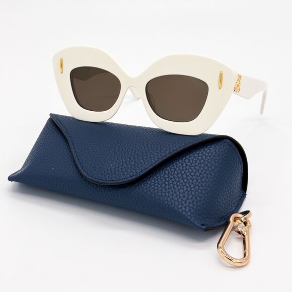 NEW LW40127I 25E, LOEWE WOMEN WHITE SUNGLASSES LOEWE main image 9